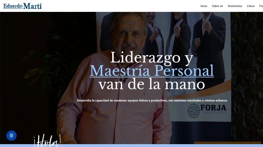 Página web de Eduardo Martí, conferencista y autor